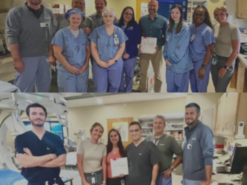 Group photos of stent study investigators